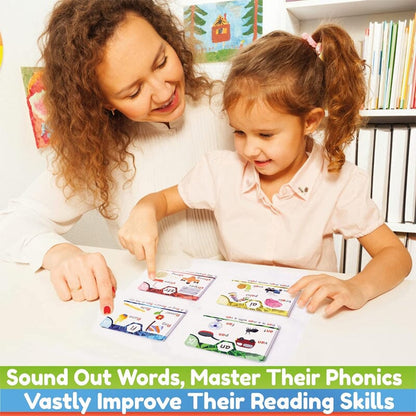 Easy Phonics Flashcards for Kids Reading Practice