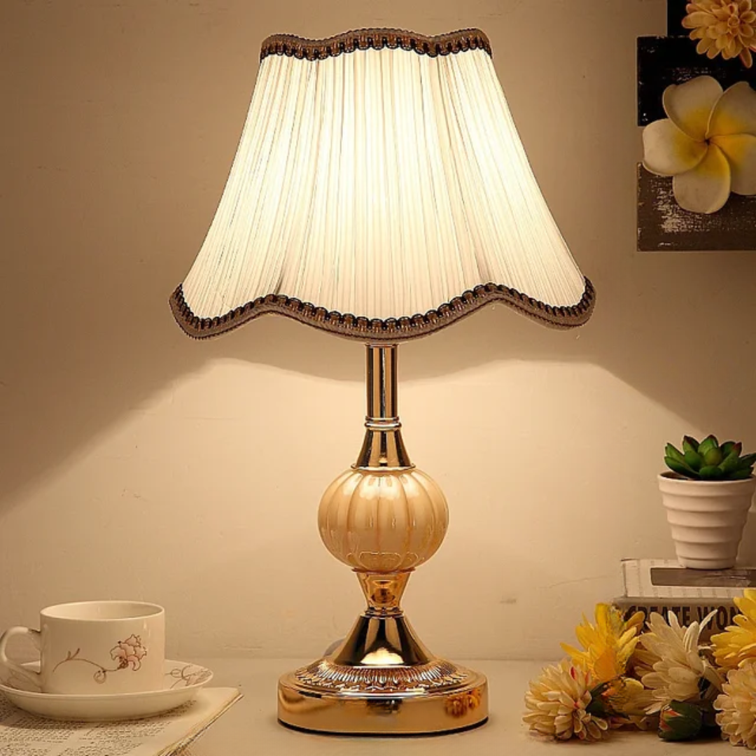 Rustic Nordic Wooden Table Lamp