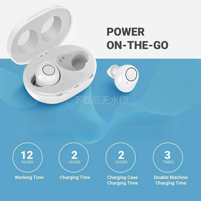 Compact Rechargeable Bluetooth Hearing Aids for Adults