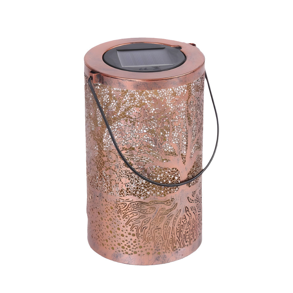 Outdoor Solar Powered Hanging Lanterns Set