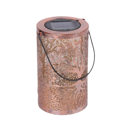 Outdoor Solar Powered Hanging Lanterns Set