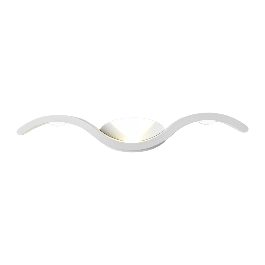 Modern Coastal Wave LED Wall Light Fixture
