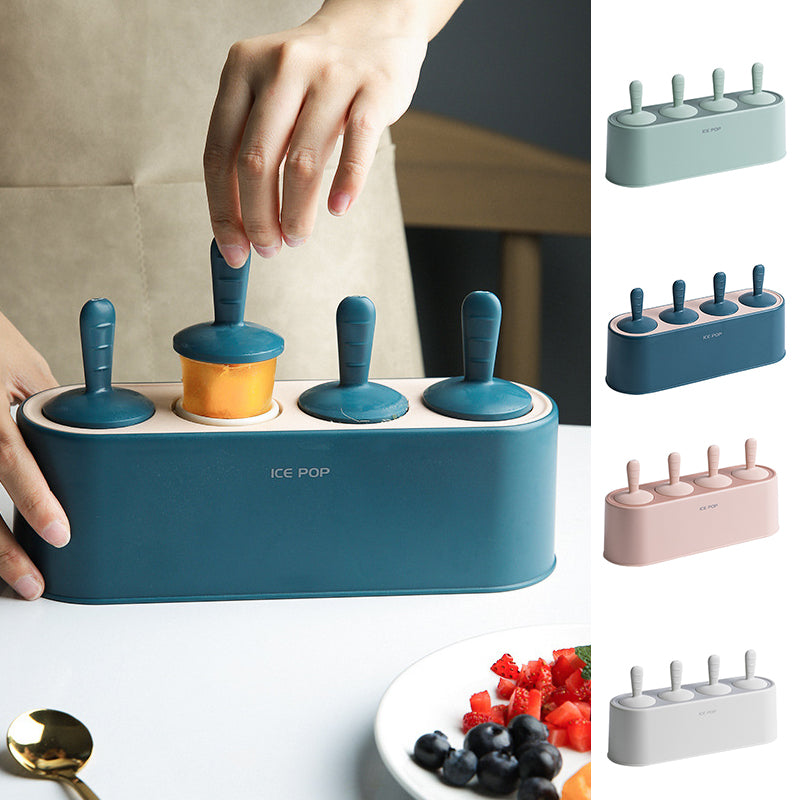 Fun Colorful Ice Pop Molds Set