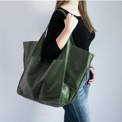 Large Genuine Leather Tote Bags
