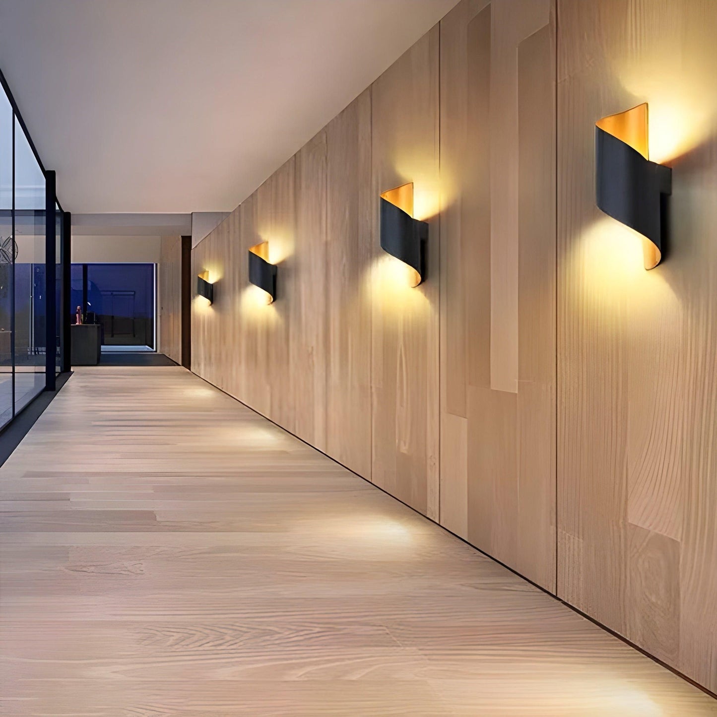 Modern Spiral LED Outdoor Wall Light