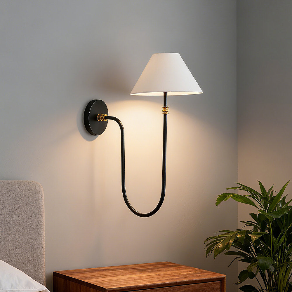 Modern Fabric Shade Wall Lamp