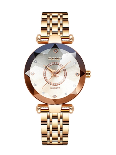 Glittering Ladies Stainless Steel Wrist Watch