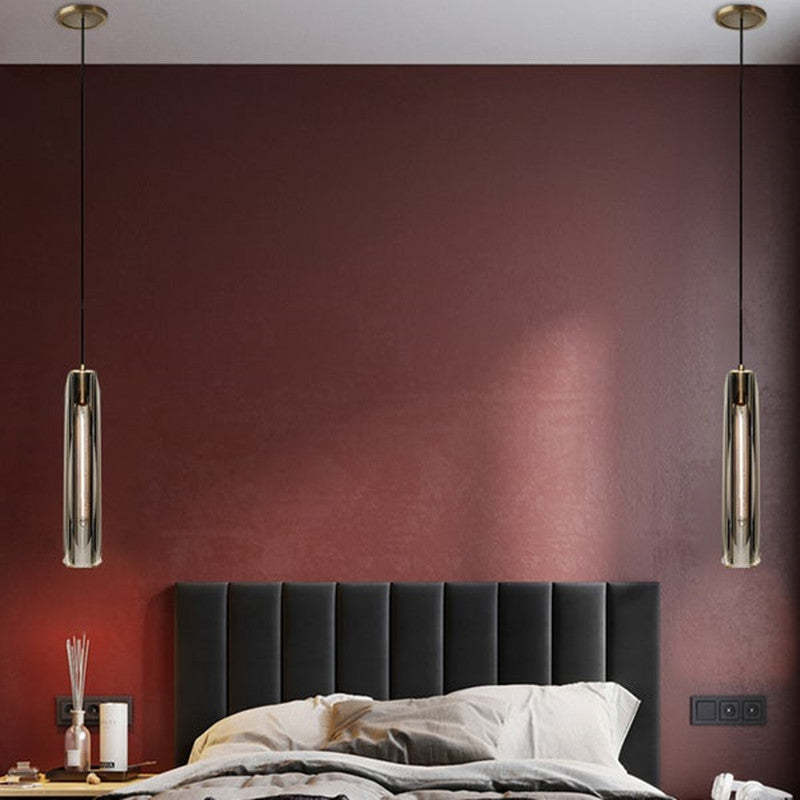 Sleek Glass Pendant Ceiling Light Fixture