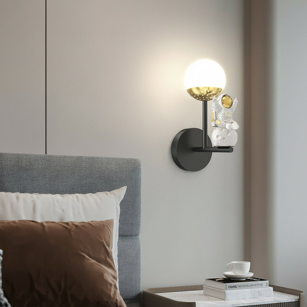 Contemporary 3D Moon LED Wall Light
