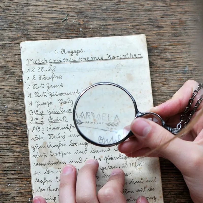 Unique Magnifying Glass Pendant Necklace