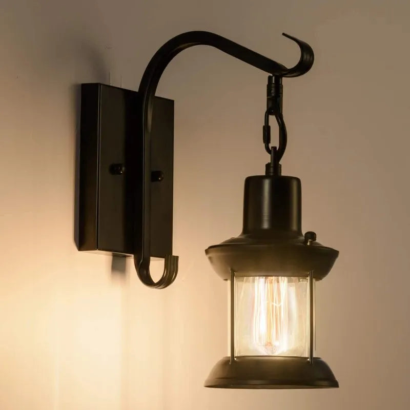 Rustic Metal Loft Wall Lamp - Cofik