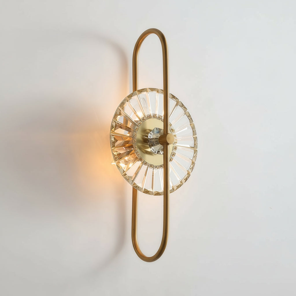 Luxury Crystal Gold Wall Light Fixture