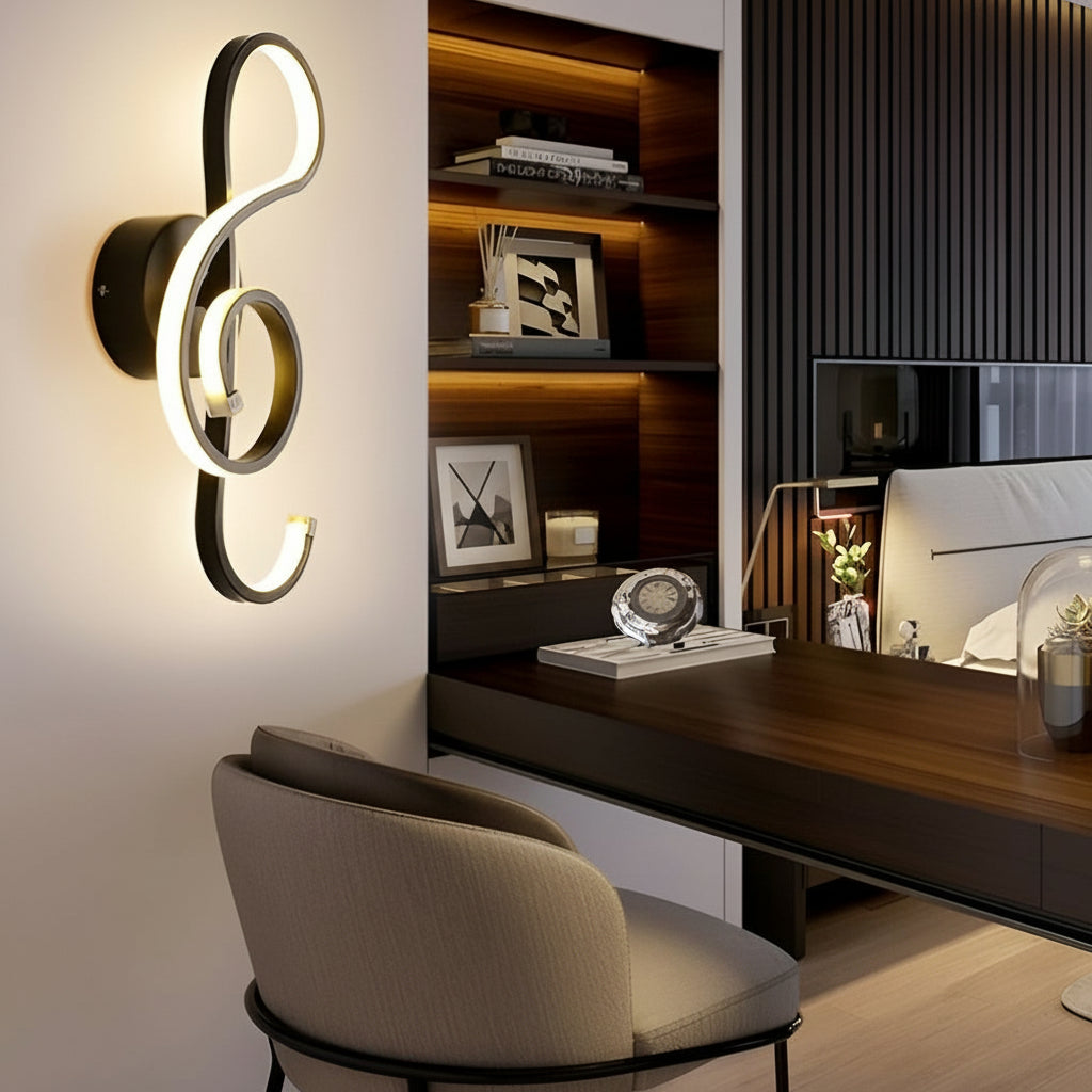 Contemporary Music Theme LED Wall Light