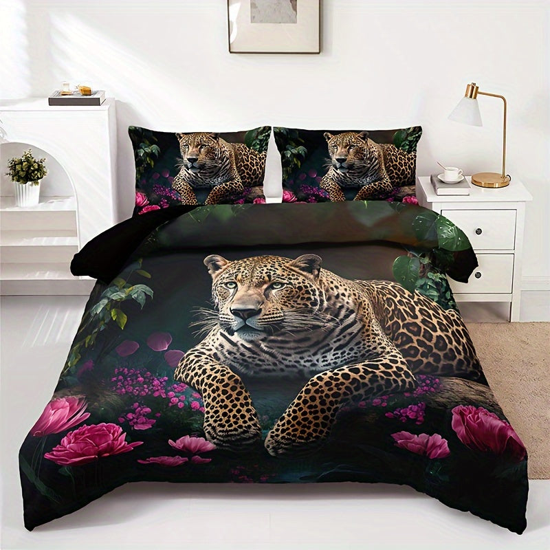 Elegant Floral Print 3-Piece Bedding Set