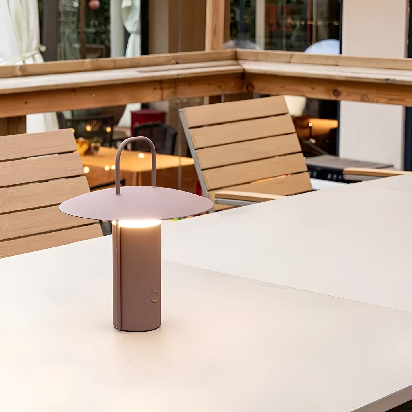 Bright Outdoor LED Table Light - Waterproof Rechargeable Lamp