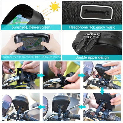 Universal Bike Phone Mount - Adjustable 360° Rotation