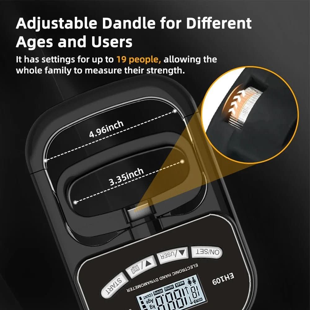 Accurate Portable Grip Strength Tester Up to 120kg