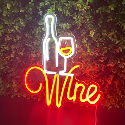 Fun LED Wine Glass Table Light