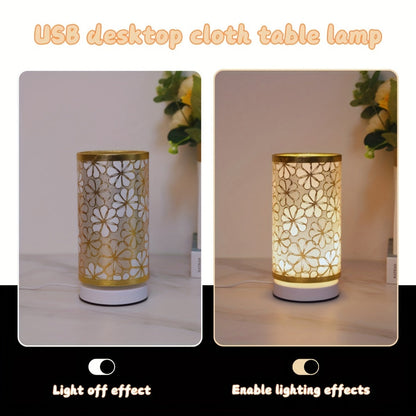 Bright USB Desk Lamp in Sleek Metal Cylinder