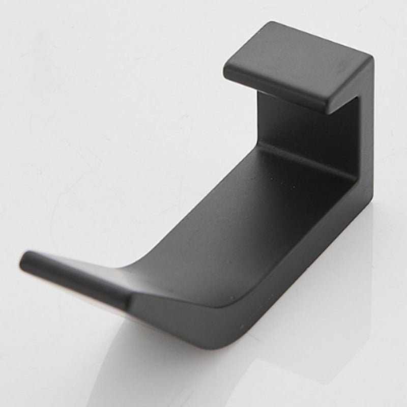 Strong Metal Wall Hooks - Sleek Black and White Set