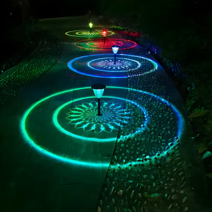 Bright Solar Powered Garden Lamp Set