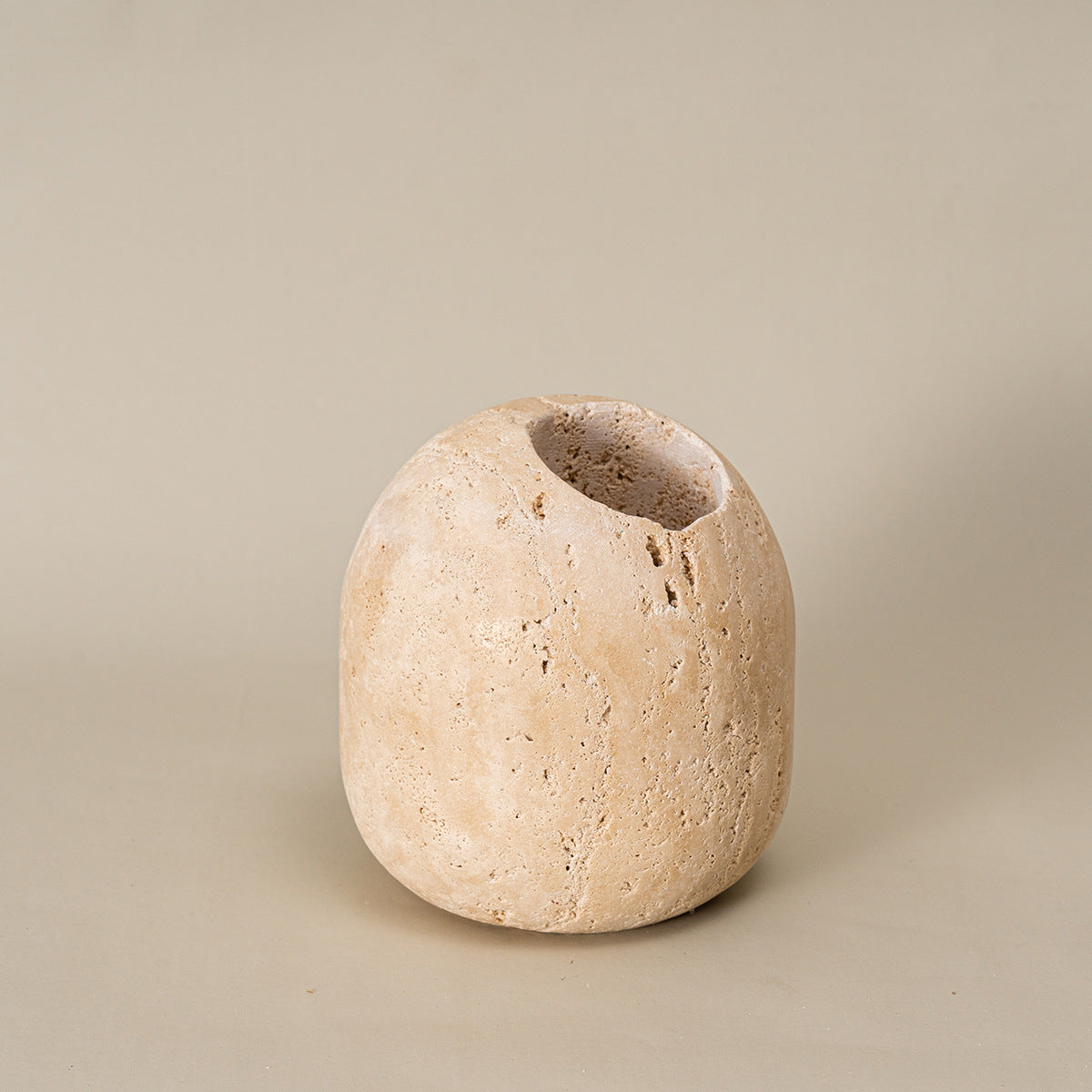 Natural Stone Match Holder and Pick Jar