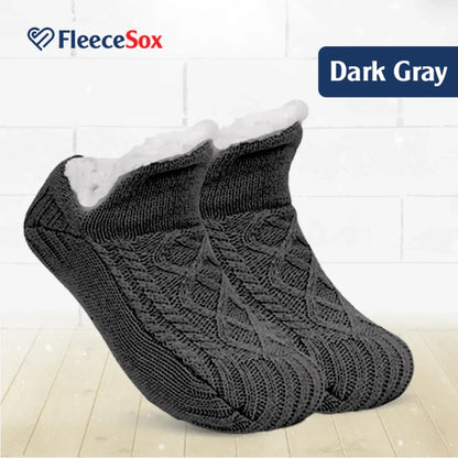 Warm Fleece Cozy Grip Socks Slippers