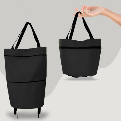 Portable 2-in-1 Folding Shopping Cart Bag