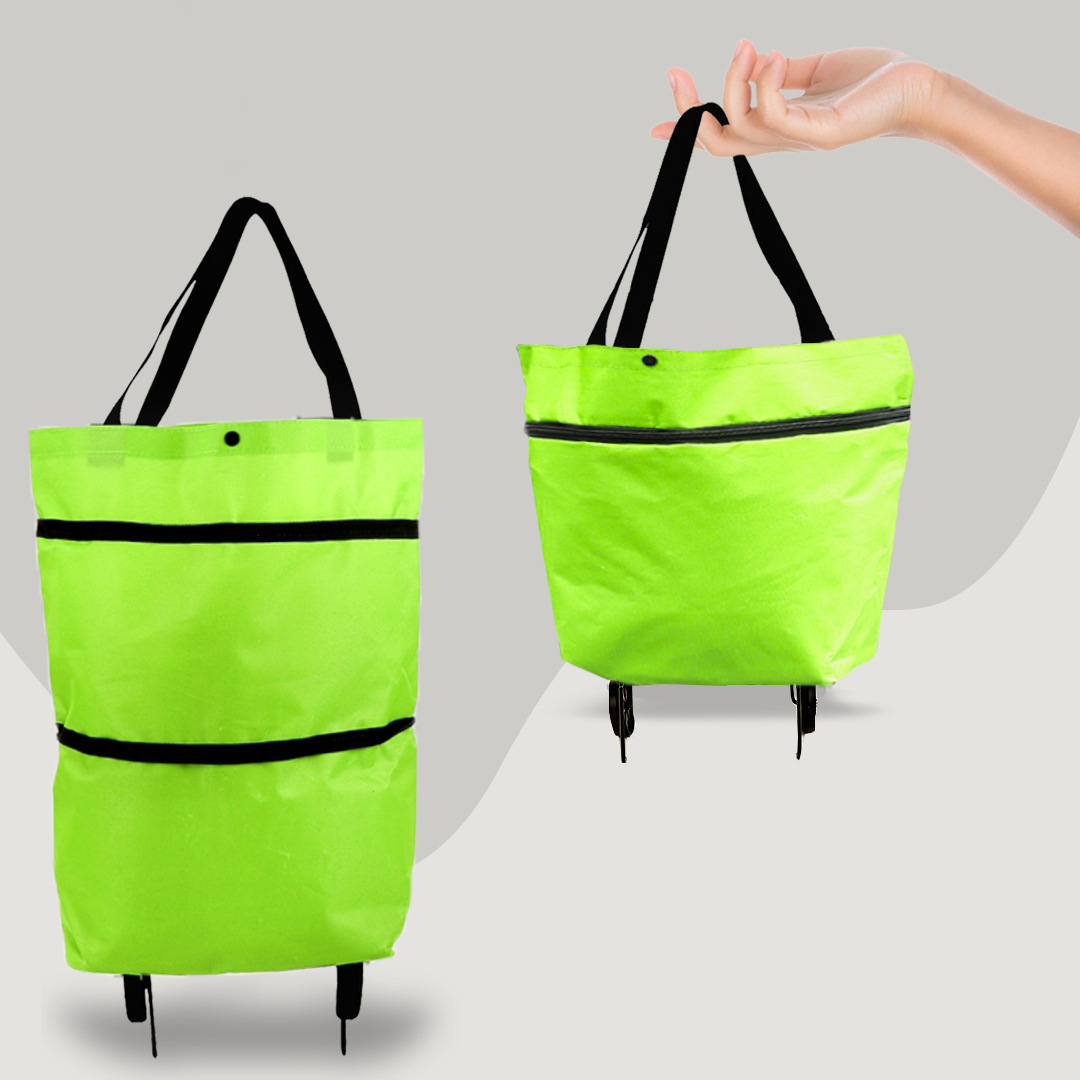 Portable 2-in-1 Folding Shopping Cart Bag - Cofik