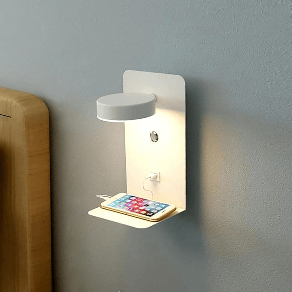 Rotating LED Desk Lamp with USB Charger