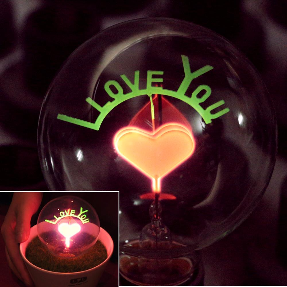 Retro Style Pendant Love Lamp