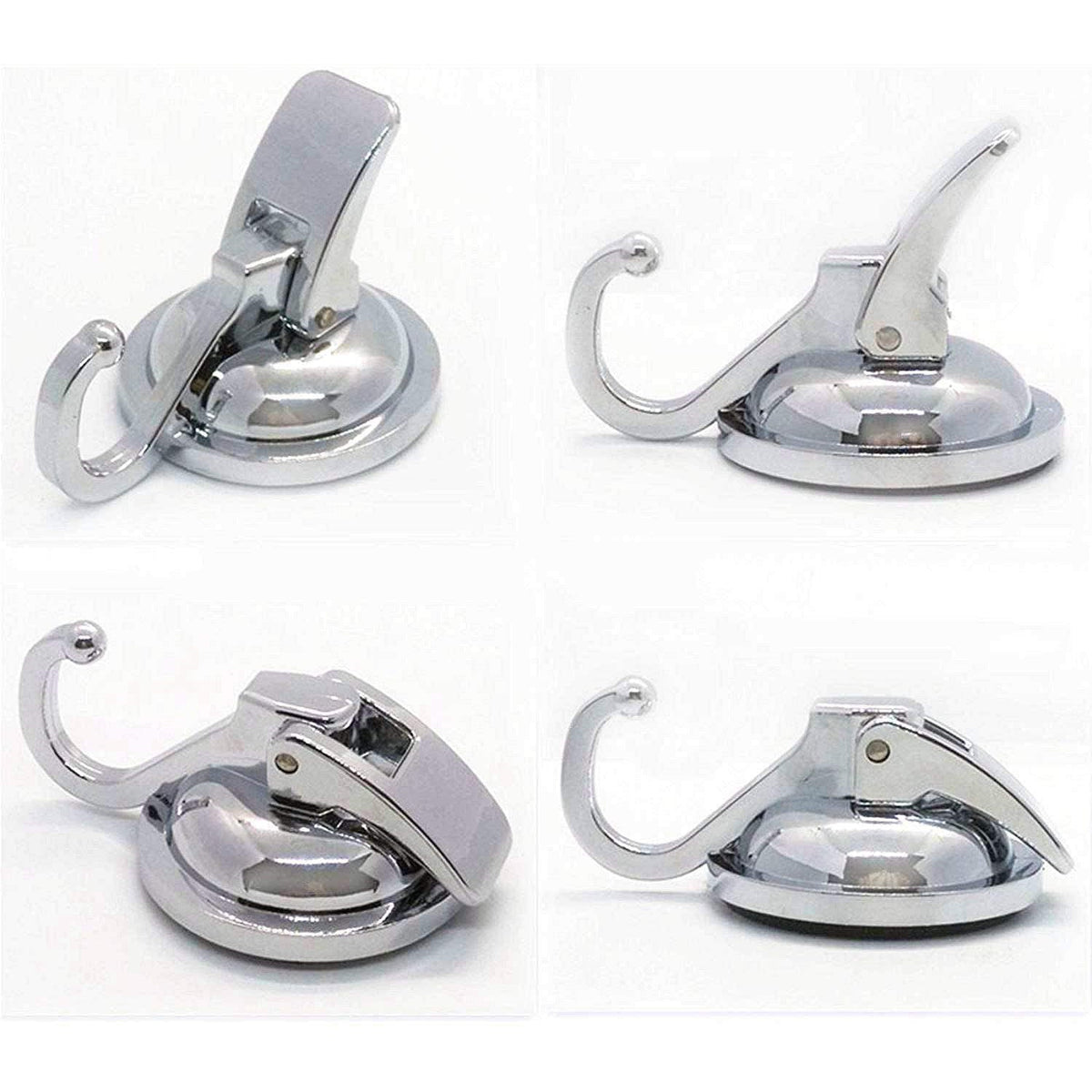 Strong 2-Pack Suction Cup Hooks for Heavy Items