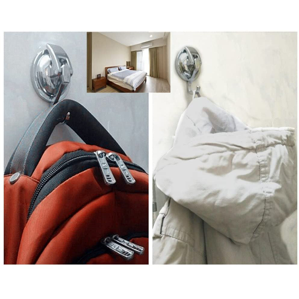 Strong 2-Pack Suction Cup Hooks for Heavy Items