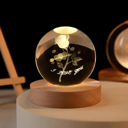 Colorful Globe LED Bedside Lamp