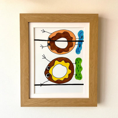 Brown Wooden Swing Picture Frame Noxord