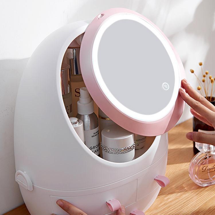 Illuminated Makeup Storage Case Box