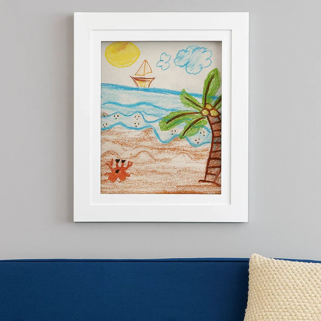 Brown Wooden Swing Picture Frame Noxord - Cofik