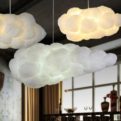 Sleek White Adjustable Hanging Ceiling Lamp