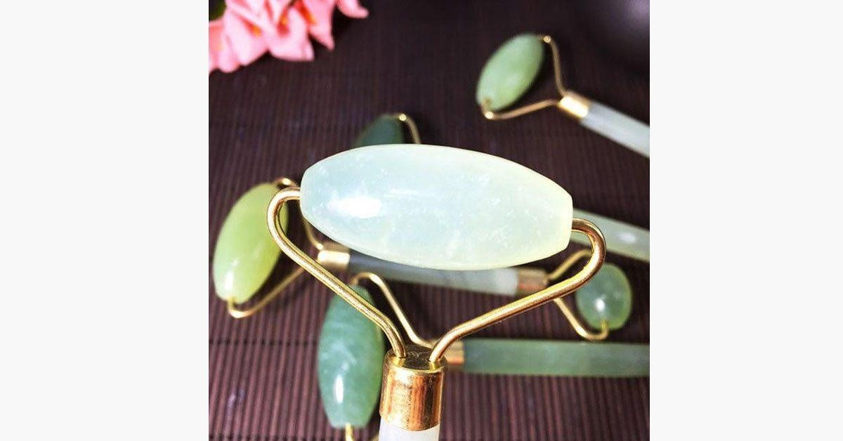 Natural Green Stone Face Roller