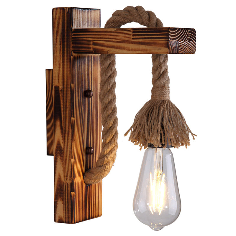 Rustic Chain Metal Wall Lamp