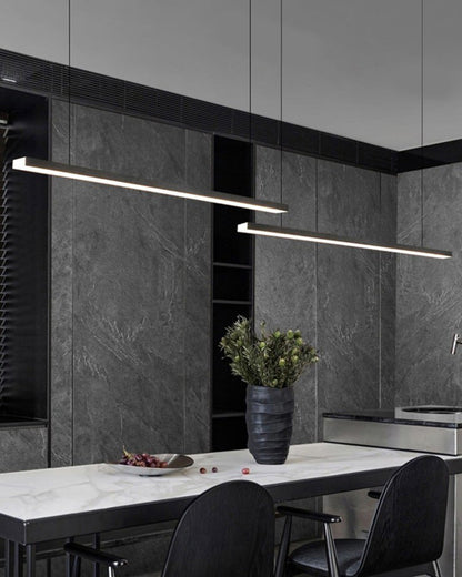 Sleek Metal Kitchen Island LED Pendant Light