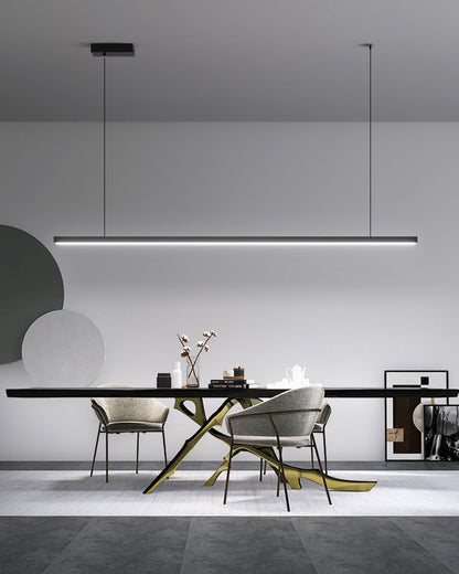Sleek Metal Kitchen Island LED Pendant Light