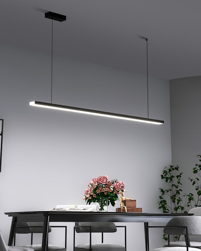 Sleek Metal Kitchen Island LED Pendant Light