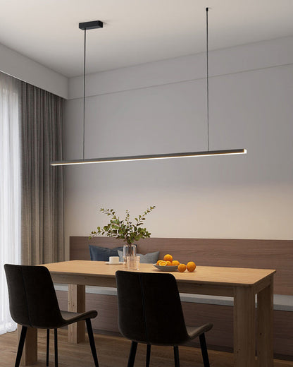Sleek Metal Kitchen Island LED Pendant Light