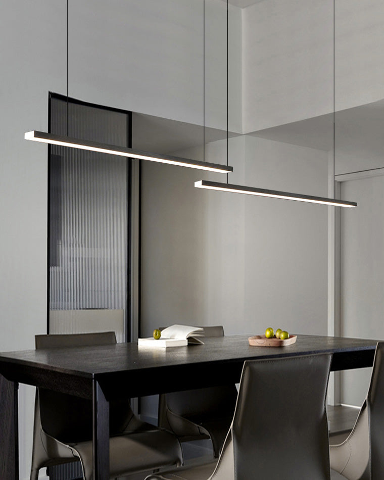 Sleek Metal Kitchen Island LED Pendant Light