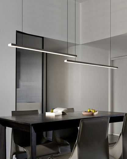 Sleek Metal Kitchen Island LED Pendant Light