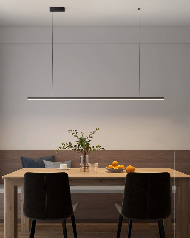 Sleek Metal Kitchen Island LED Pendant Light
