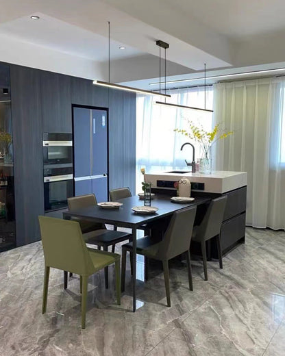 Sleek Metal Kitchen Island LED Pendant Light