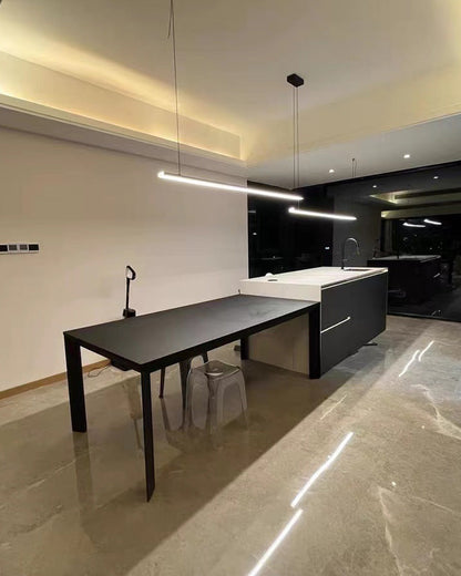 Sleek Metal Kitchen Island LED Pendant Light