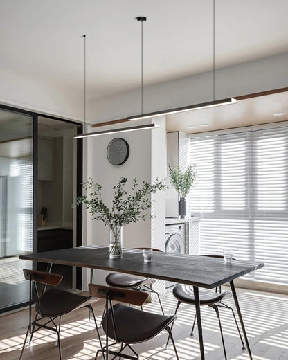 Sleek Metal Kitchen Island LED Pendant Light